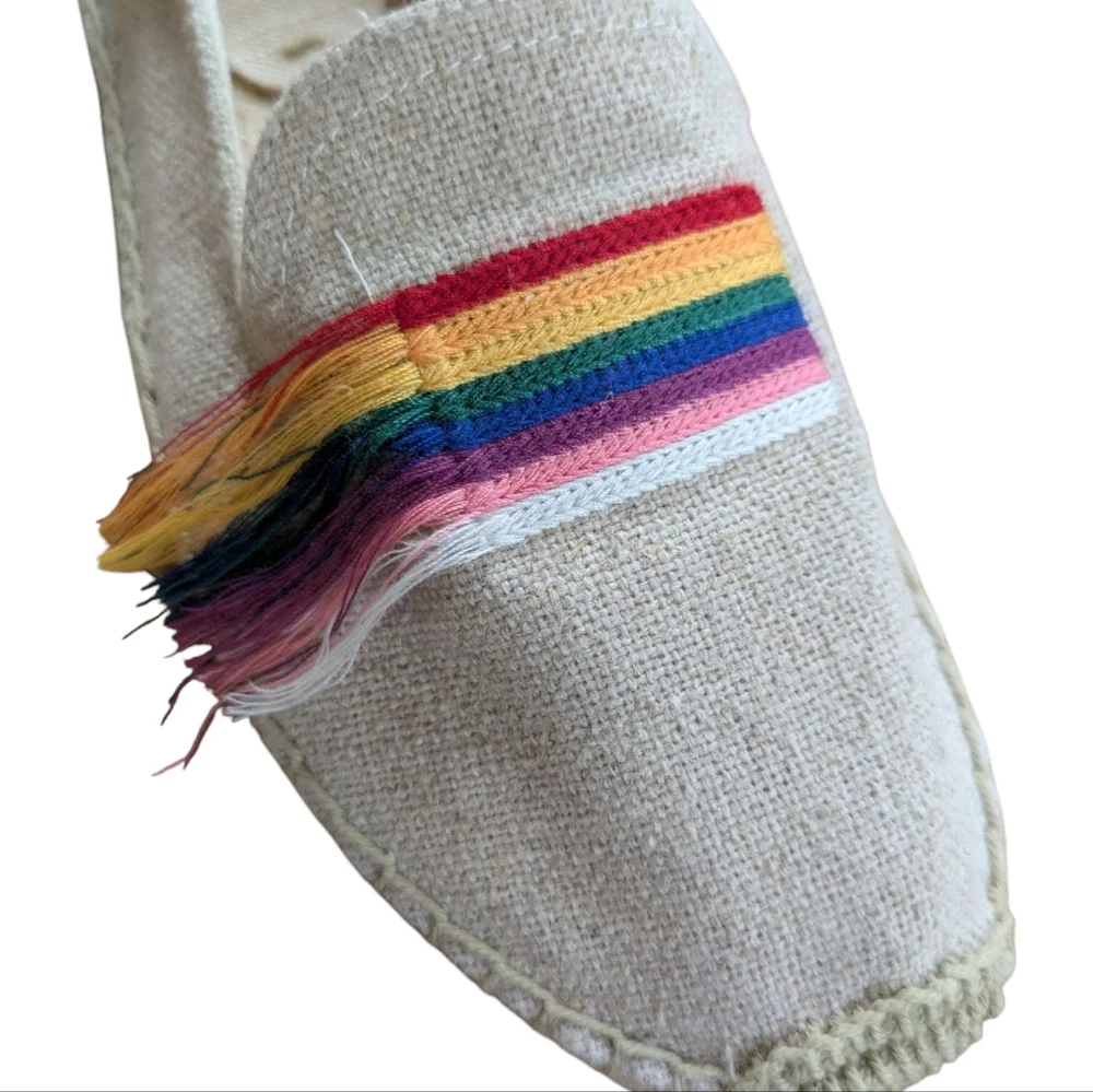 Soludos Pride Smoking Slipper Espadrille Size 6.5